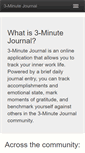 Mobile Screenshot of 3minutejournal.com
