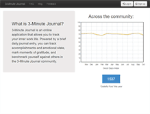 Tablet Screenshot of 3minutejournal.com